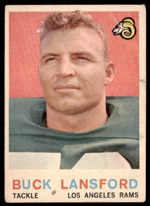 1959 Topps Buck Lansford  VG+ Los Angeles Rams #152