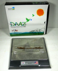 Valla de alambre 2013 de DMZ enmarcada servicio coreano apreciación recuerdos militares - Imagen 1 de 7