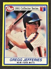 1991 Post Gregg Jefferies #9 - New York Mets