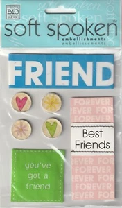 MAMBI Soft Spoken 3D stickers BEST FRIEND Theme 93061 Fast FREE Shipping! - Picture 1 of 1