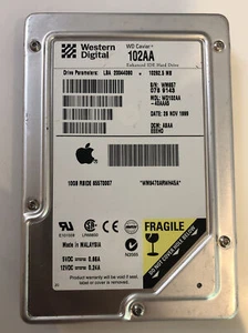 Western Digital Apple WD Caviar 102AA 10GB ATA/IDE PATA Hard Drive 3.5" NOV 1999 - Picture 1 of 3