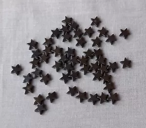 A Pack Of 50 "Hematite Stars" Small Hole Beads (8mm) - Picture 1 of 3