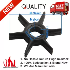 Water Pump Impeller for Mercury Outboard Motor 6HP 8HP 9.9HP 10HP 15HP 9-45309 - Picture 1 of 8