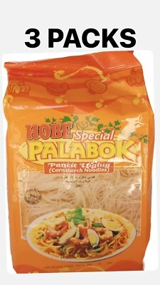 3 paquetes - fideos de almidón de maíz Hobe Special Palabok Pancit Lug de 16 oz Foto 1 de 2