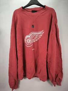 Detroit Red Wings Mens Red Reebok Jumper | NHL Ice Hockey size 2XL - Picture 1 of 11