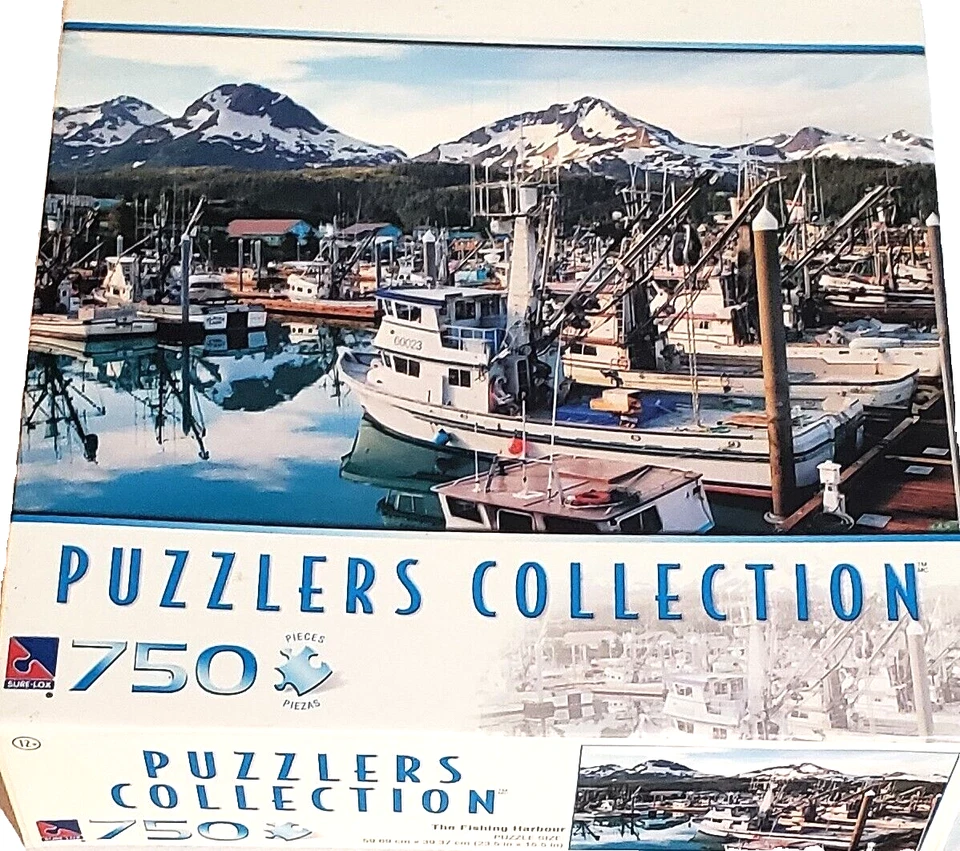 Sure-Lox Jigsaw Puzzle The Fishing Harbor (750 Pieces) VG/Mint - Image 1 of 1