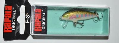 rapala f-3 floating 1.5" 1/16oz f03 rt rainbow trout minnow lure - Image 1 of 3