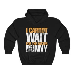 Impatient Easter Carrot Bunny Lover Unisex Hoodie Hooded Sweatshirt - Picture 1 of 2