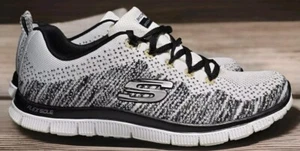 Skechers Flex Advantage Skech-Knit Memory Foam Gray Athletic Shoes Men's SZ 8.5 - Picture 1 of 8