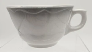 Vintage Shenango China USA by Interpace White Gray Coffee Cup Restaurant Ware - Picture 1 of 7