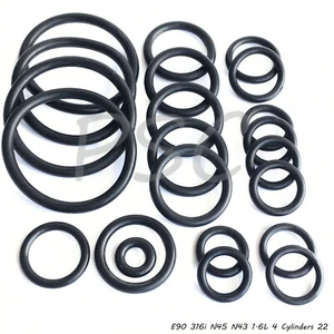 Cooling System Radiator Hose O Ring Set for BMW e90 e91 316i N45 N43 1.6L 4 Cyl - Bild 1 von 2