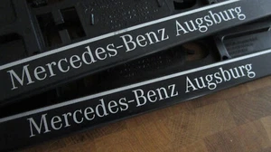 2x KFZ-Kennzeichenhalter Mercedes-Benz Augsburg - Bild 1 von 2