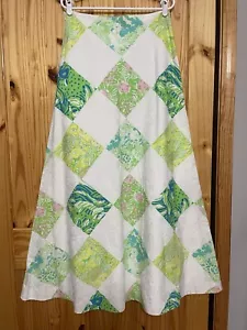 Lily Pulitzer Patchwork Skirt, Tall, size 6 - Picture 1 of 3