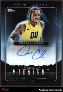 2023-24 Topps Midnight Stroke of Midnight Jordan Clarkson JAZZ AUTO - Picture 1 of 2