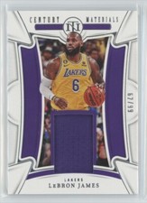 2022-23 National Treasures Century Materials Game Worn Jersey Lebron James /99