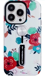 For iPhone 13 Pro Case Girls Cute shockproof Finger Grip Kickstand Hold Design - Zdjęcie 1 z 6
