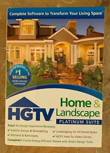 HGTV Home & Landscape Platinum Suite Design Software 2010 Windows XP Vista - Picture 1 of 12