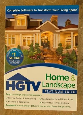 HGTV Home & Landscape Platinum Suite Design Software 2010 Windows XP Vista - Image 1 of 4