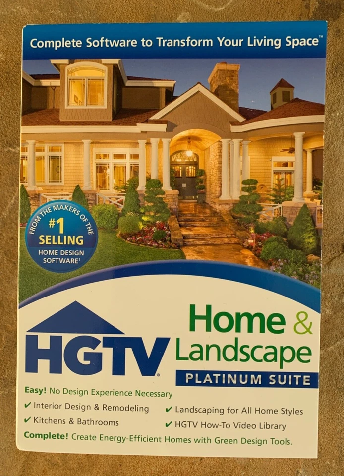 HGTV Home & Landscape Platinum Suite Design Software 2010 Windows XP Vista - Image 1 of 4