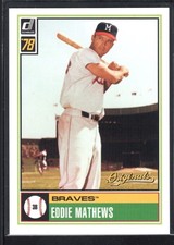 EDDIE MATHEWS 2002 DONRUSS ORIGINALS #18 WHAT IF 1978 VARIATION BRAVES SP