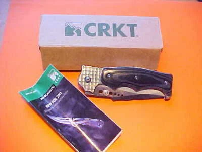 NOS CRKT 7080M THE NATURAL 2  ASSIST KNIFE G-10 HANDLE CRAWFORD DISCONTINUED - Image 1 of 4
