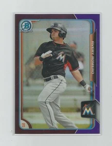 2015 Bowman Chrome AVERY ROMERO Purple Refractor 077/250 - Picture 1 of 1