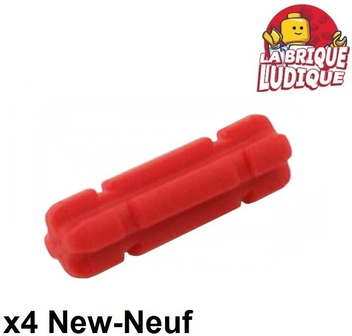 Lego Technic 4x Axe Axle tige barre 2 2L Notched rouge/red 32062 NEUF - Photo 1/1