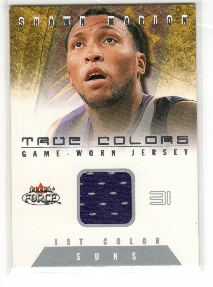 2001-02 Fleer Force True Colors Jerseys 1st Color /400 Shawn Marion #TCSM2 [1] - Image 1 of 2