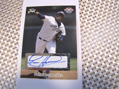 2003 Just Minors Just   GOLD EDITION Auto 50/50 Felix Hernandez Road to the Show - Image 1 of 4