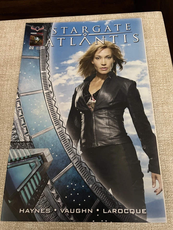 Libro de historietas Stargate Atlantis Back To Pegasus #1 foto cubierta mitología americana Foto 1 de 1