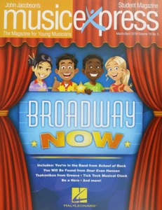 2018 Lot 5 Broadway Now Sheet Music Express Student Magazine Vol 18 #5 - Picture 1 of 3