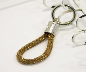 MINI Schlüsselanhänger LCT / Gold, Bernstein / Silber // 14cm // Glitzerkordel - Picture 1 of 3