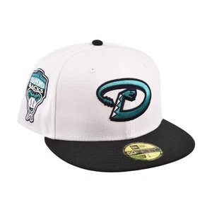 New Era Arizona Diamondbacks 1998 Grape 59Fifty Men's Fitted Hat White - Picture 1 of 5