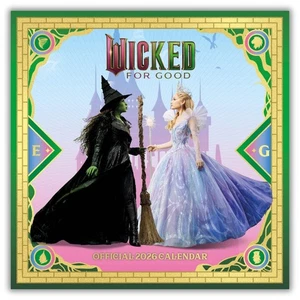 2026 Wicked Square Calendar - Official Product - Elphaba and Glinda - Picture 1 of 7