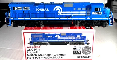 SCALETRAINS HO SC GE C39-8 PH3 LOCOMOTIVE W/SOUND&DCC (DAMAGED) CONRAIL SXT38747 - Image 1 of 4