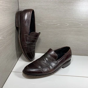 Thursday Everyday handgenähter Penny Loafer braun Gr. 9 Leder Mexiko - Bild 1 von 11