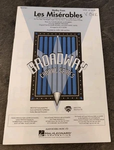 Medley From Les Miserables Shhet Music Hal Leonardo For SATB Voices and Piano - Picture 1 of 2