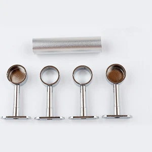 Mittelträgerwinkel verchromt Durchmesser 25 mm für Garderobenstange Stange Steckdose - Bild 1 von 48