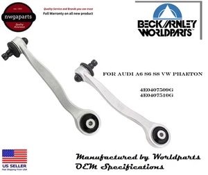 2x Rearward Control Arm w/ Ball Joint for Audi A6 Quattro S6 S8 VW Front Upper - Picture 1 of 4