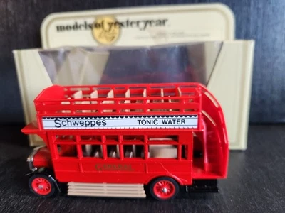 MATCHBOX MODELS OF YESTERYEAR Y-23 1922 AEC SCHWEPPES S TYPE OMNIBUS 1982 NIB - Image 1 of 4