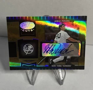 2004 Leaf Certified Cuts Jorge Posada Auto # /5 Gold Refractor 127 Yankees Mint - Picture 1 of 3