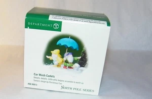DEPT 56 CAR WASH CADETS 56813 NORTH POLE VILLAGE CHRISTMAS NEW in BOX - Picture 1 of 4