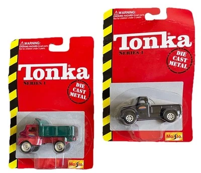 1998 Tonka Lot Of 2 Mighty Truck And Mighty Dump Truck New - Image 1 of 4