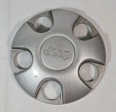 Jeep Wrangler/Cherokee 1997-2006 centro de rueda de 5 orejetas - plateado - 52059583AA Foto 1 de 4