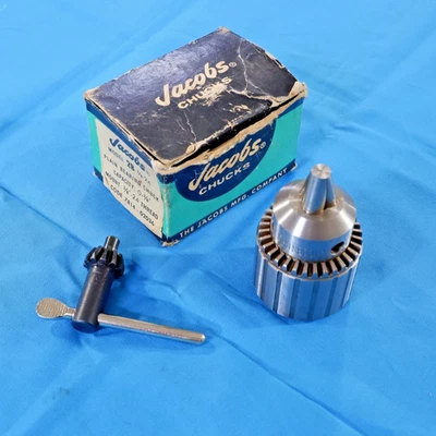 Jacobs No. 2B Drill Chuck, 0 to 3/8" capacity, Hartford, USA - NOS - Image 1 of 4