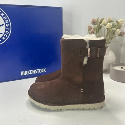 Birkenstock Westford стороны молнии ботинки эспрессо узкий крой 1007051 женщин США 5 NWB - Изображение 1 из 4