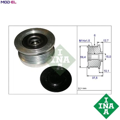 ALTERNATOR FREEWHEEL CLUTCH 535 0110 10 FOR HYUNDAI ACCENT/III/IV/GYRO MATRIX - Image 1 of 4