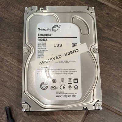Seagate Barracuda 3TB SATA HDD 3.5" ST3000DM001 (2) - Image 1 of 2