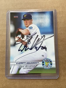 Tim Elliott Everett Aquasox 2019 Autographed Card Seattle Mariners Signed - Picture 1 of 2
