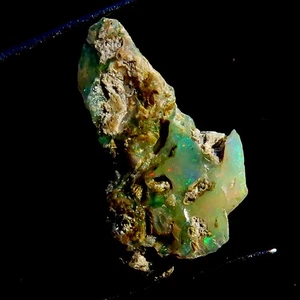 100 % natürlicher äthiopischer Opal grober ungeschliffener Opal Edelstein 11,65 kt 14 x 25 x 11 mm WY66 - Bild 1 von 7